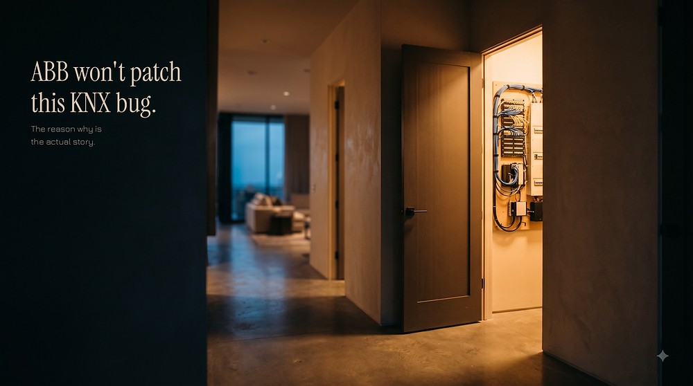 ABB Won't Patch This KNX Bug. The Reason Why Is the Actual Story.