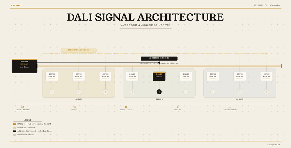 DALI Lighting Explained: Broadcast vs Addressed Control