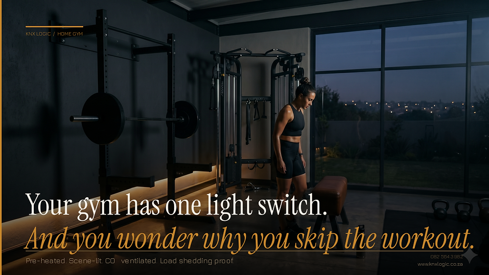 Your home gym has one light switch. And you wonder why you skip the workout.